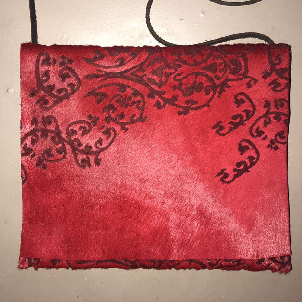 Unique western style cowhide hair purse